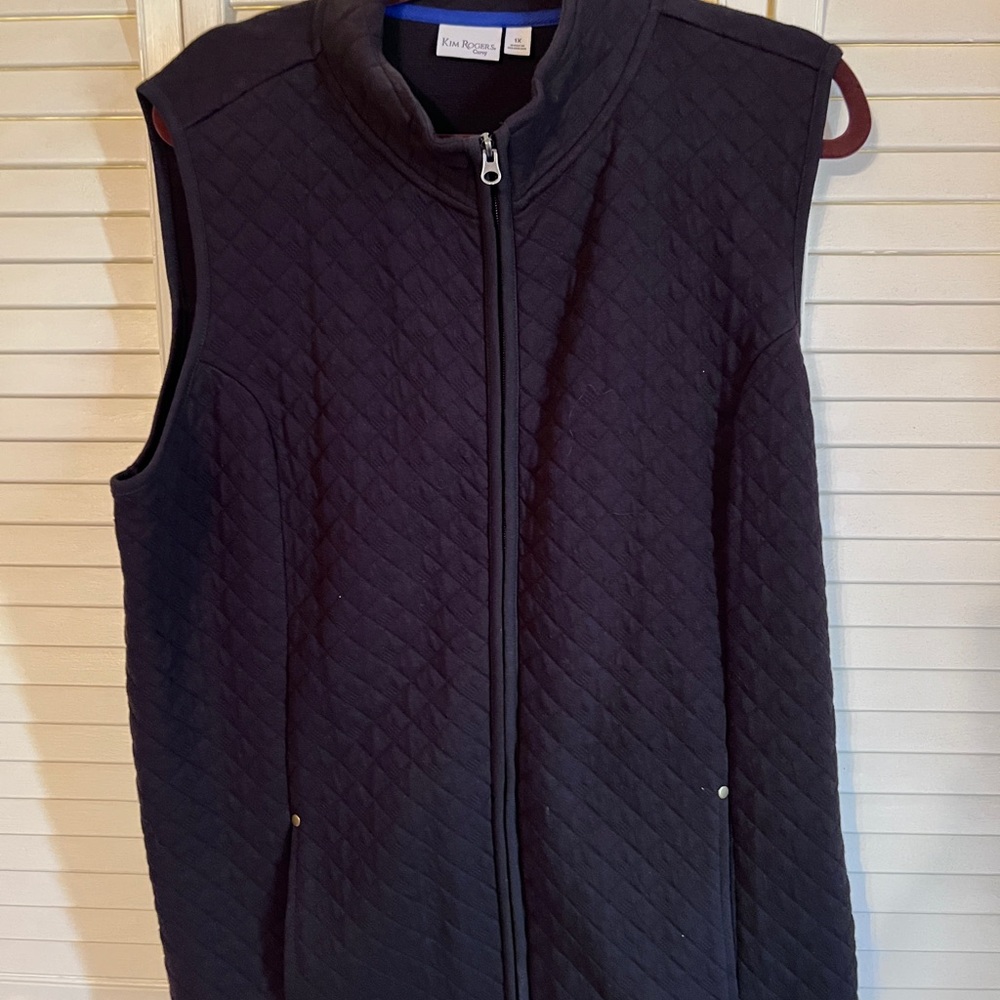 Kim Rogers Black Quilted Vest